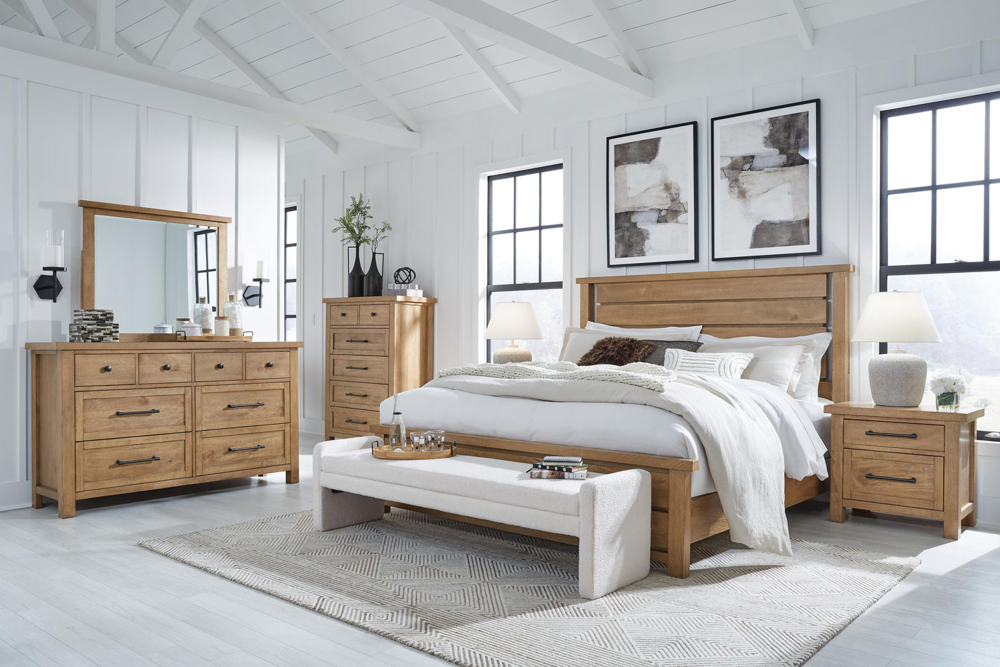 Cama de Panel King Kristiland
