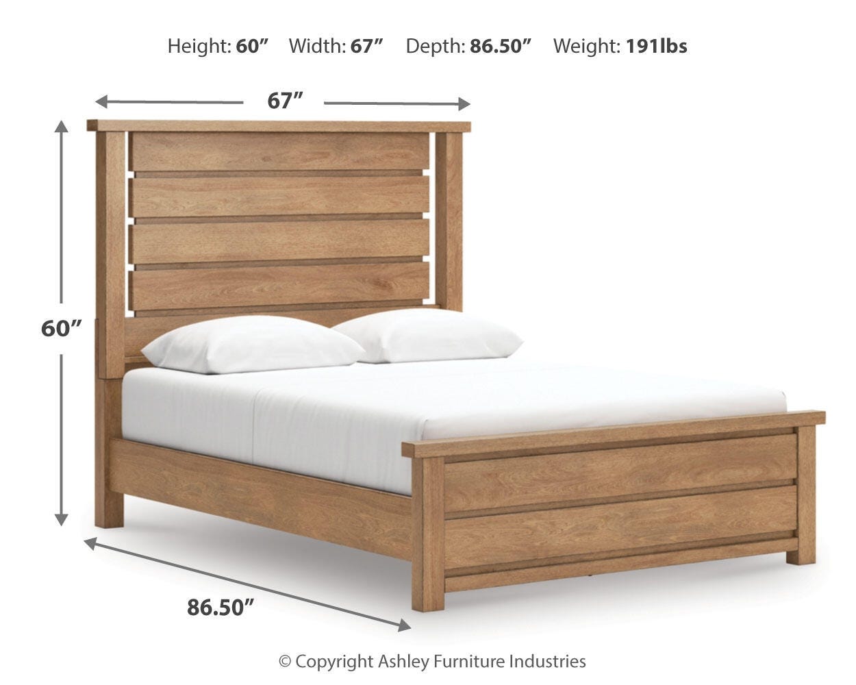 Cama de Panel Queen Kristiland
