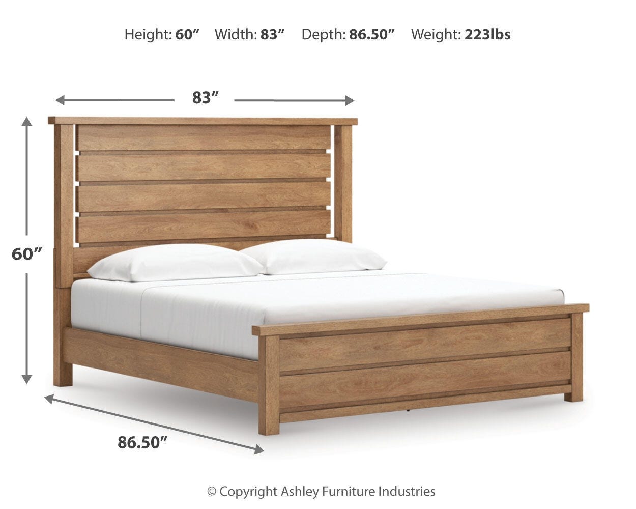 Cama de Panel King Kristiland