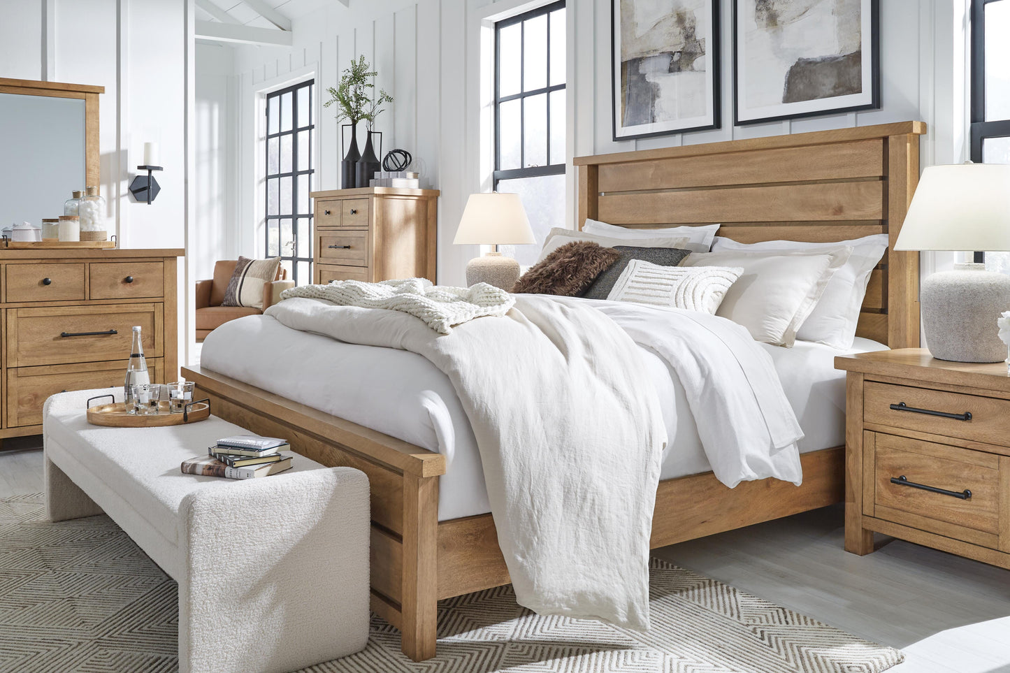 Cama de Panel King Kristiland
