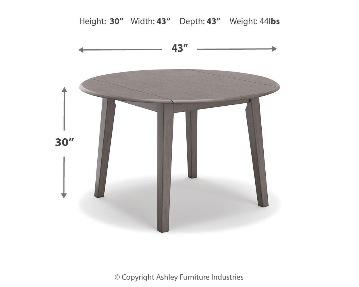 con Alas Abatibles Mesa de Comedor Shullden