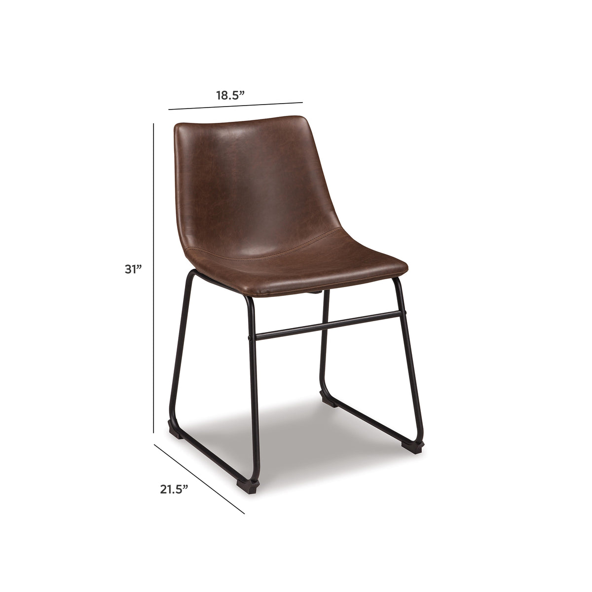 Silla de Comedor Centiar Café – medidas