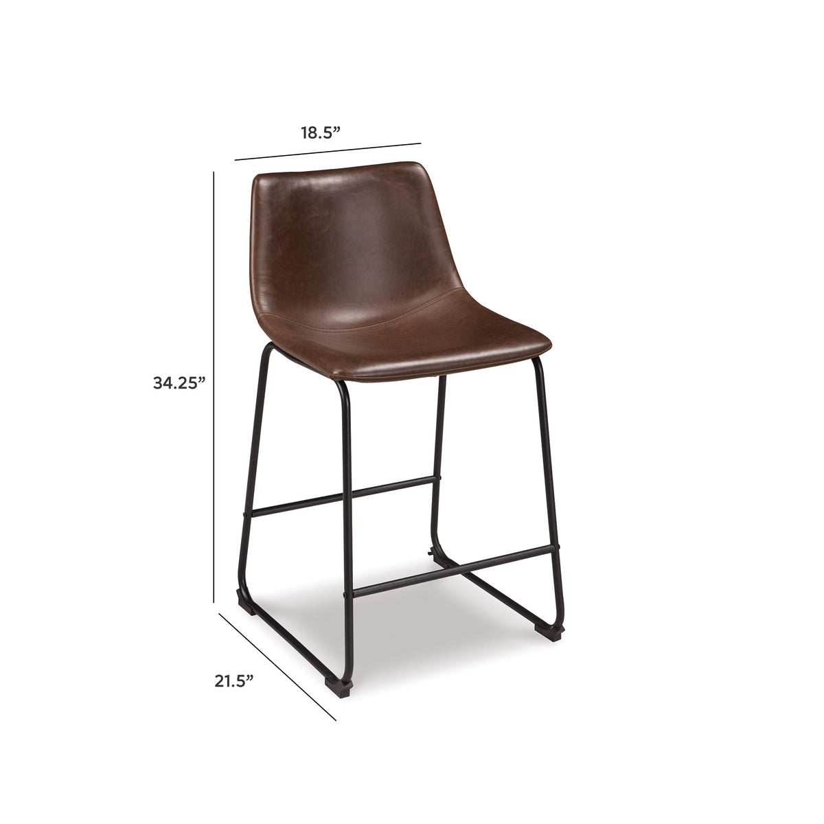 Silla de Bar Centiar Café 87 cm – medidas