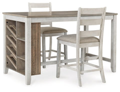 Mesa de Comedor Alta y 2 Sillas de Bar Skempton
