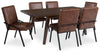 Mesa de Comedor y 6 Sillas Zumbado