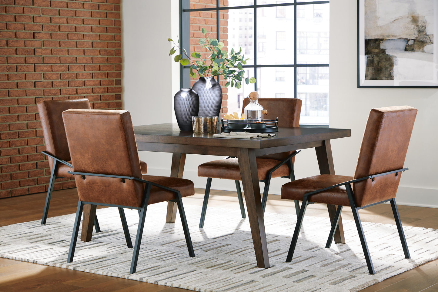 Mesa de Comedor y 4 Sillas Zumbado