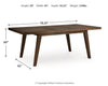 Mesa de Comedor Extensible Zumbado