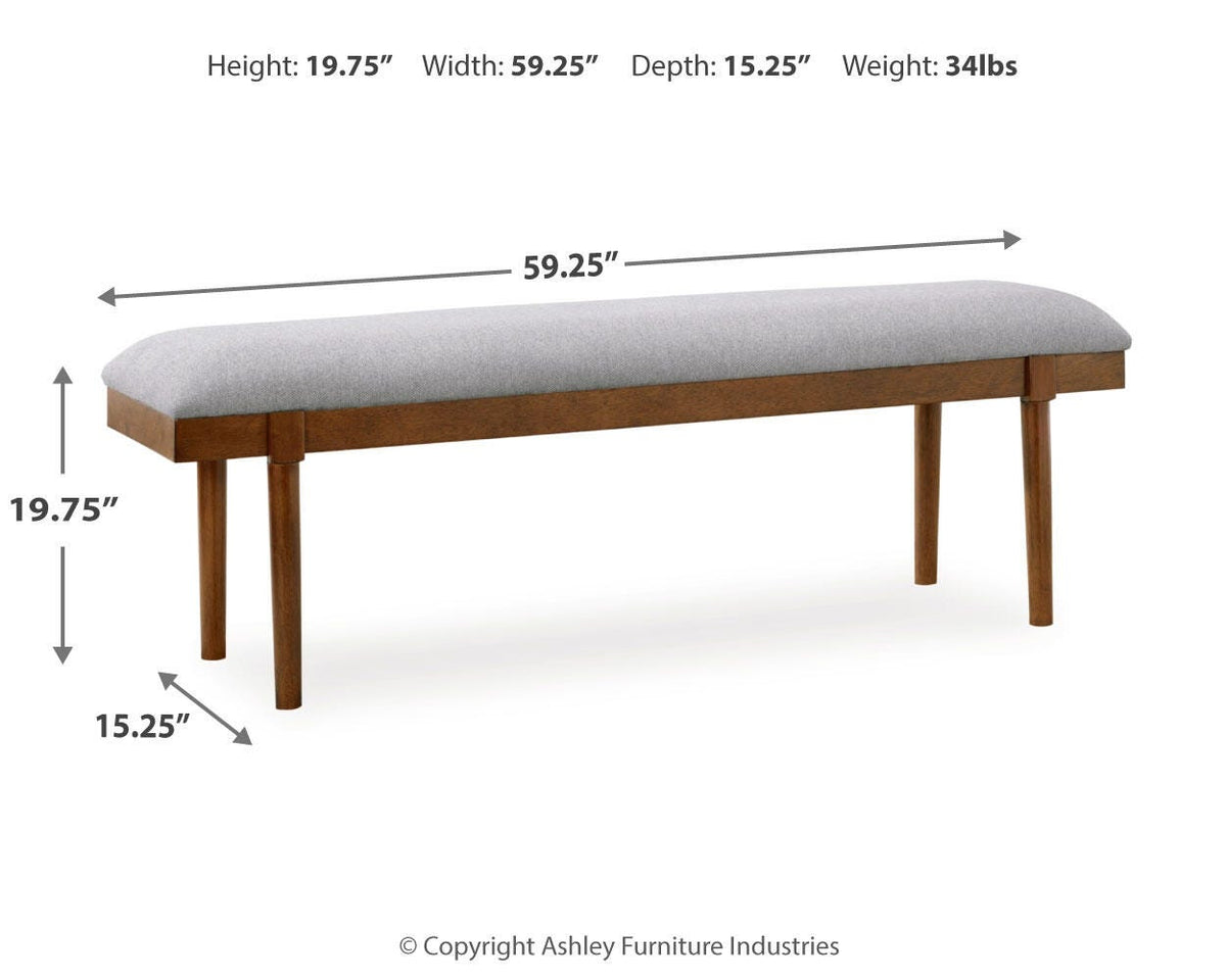59" Tapizado Banca de Comedor Lyncott