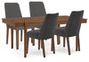 Mesa de Comedor Extensible y 4 Sillas Lyncott