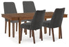 Mesa de Comedor Extensible y 4 Sillas Lyncott