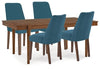 Mesa de Comedor Extensible y 4 Sillas Lyncott