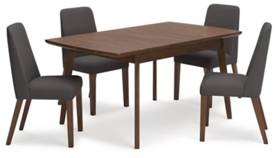 Mesa de Comedor Extensible y 4 Sillas Lyncott