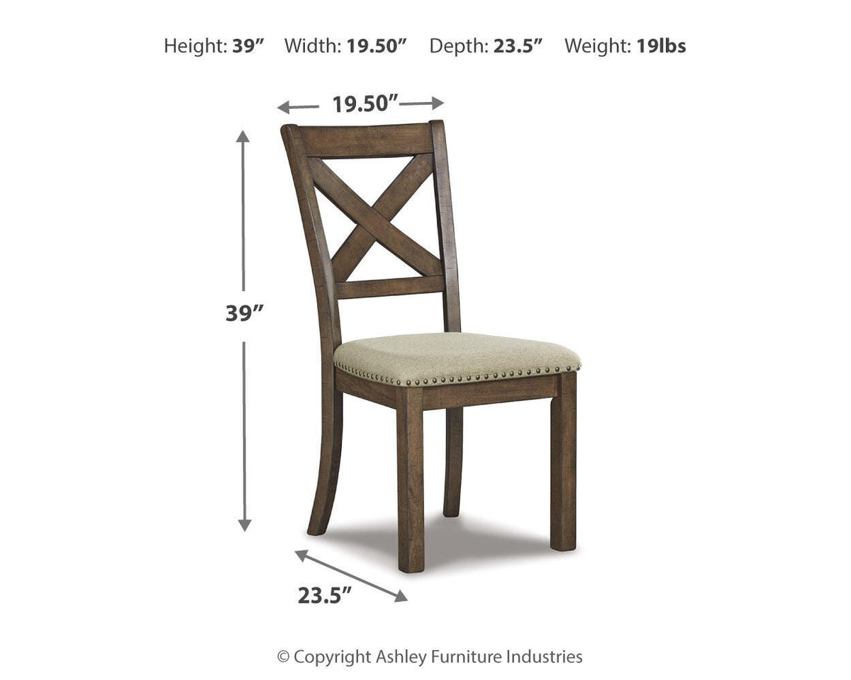 Mesa de Comedor y 8 Sillas Moriville – medidas