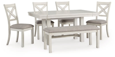Mesa de Comedor, 4 Sillas y Banca Robbinsdale