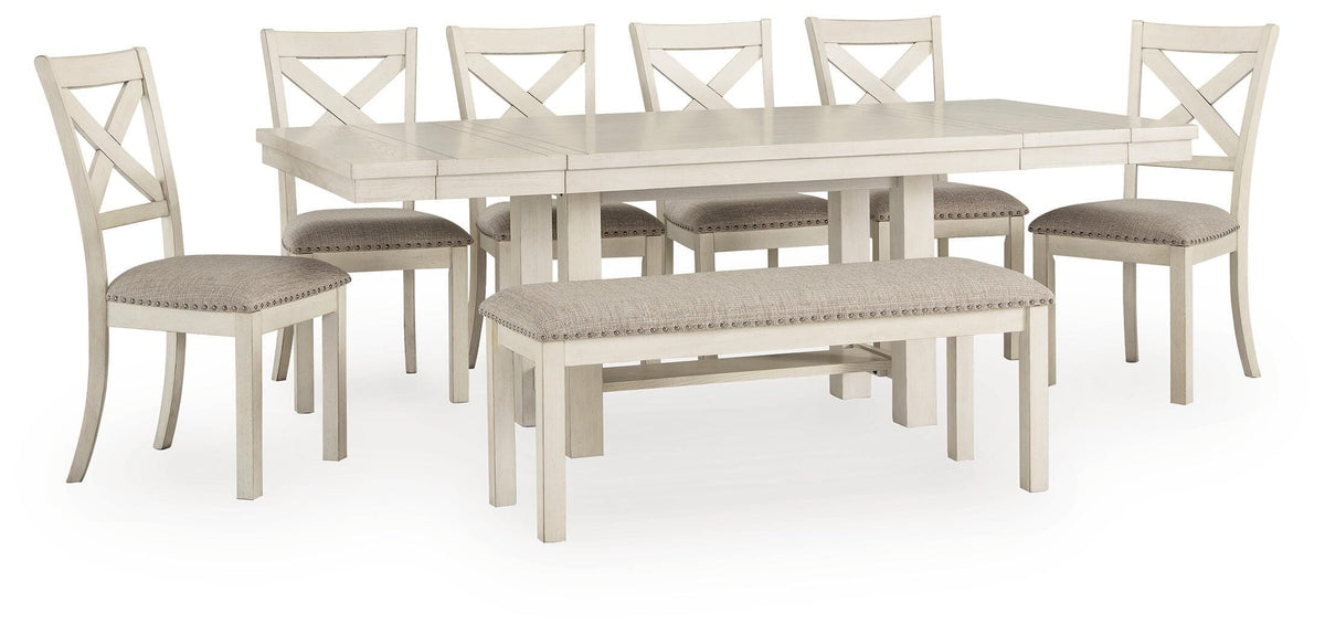 Mesa de Comedor, 6 Sillas y Banco Robbinsdale