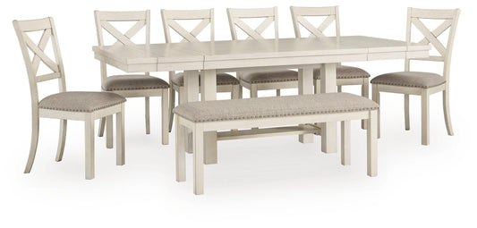 Mesa de Comedor, 6 Sillas y Banco Robbinsdale