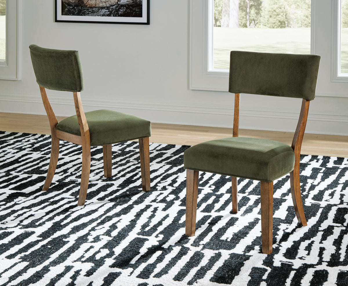 Silla de Comedor Steenlage Verde/Café – detalle 5
