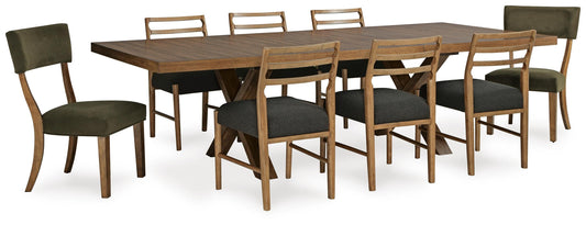 Mesa de Comedor y 8 Sillas Steenlage Café – vista frontal