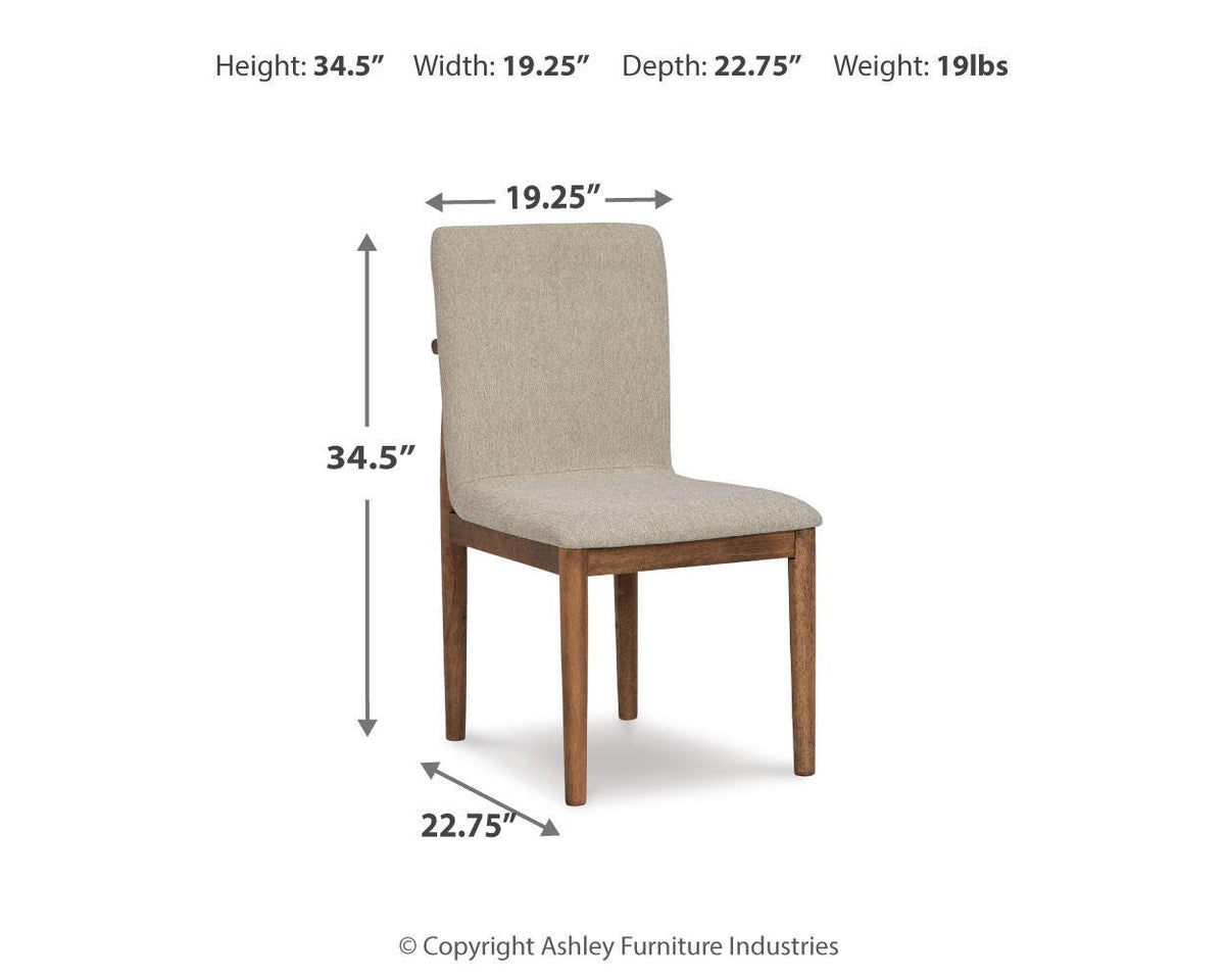 Mesa de Comedor y 4 Sillas Isanti – medidas