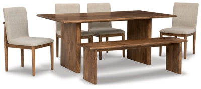 Mesa de Comedor, 4 Sillas y Banco Isanti