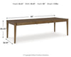 Mesa de Comedor Extensible Roanhowe