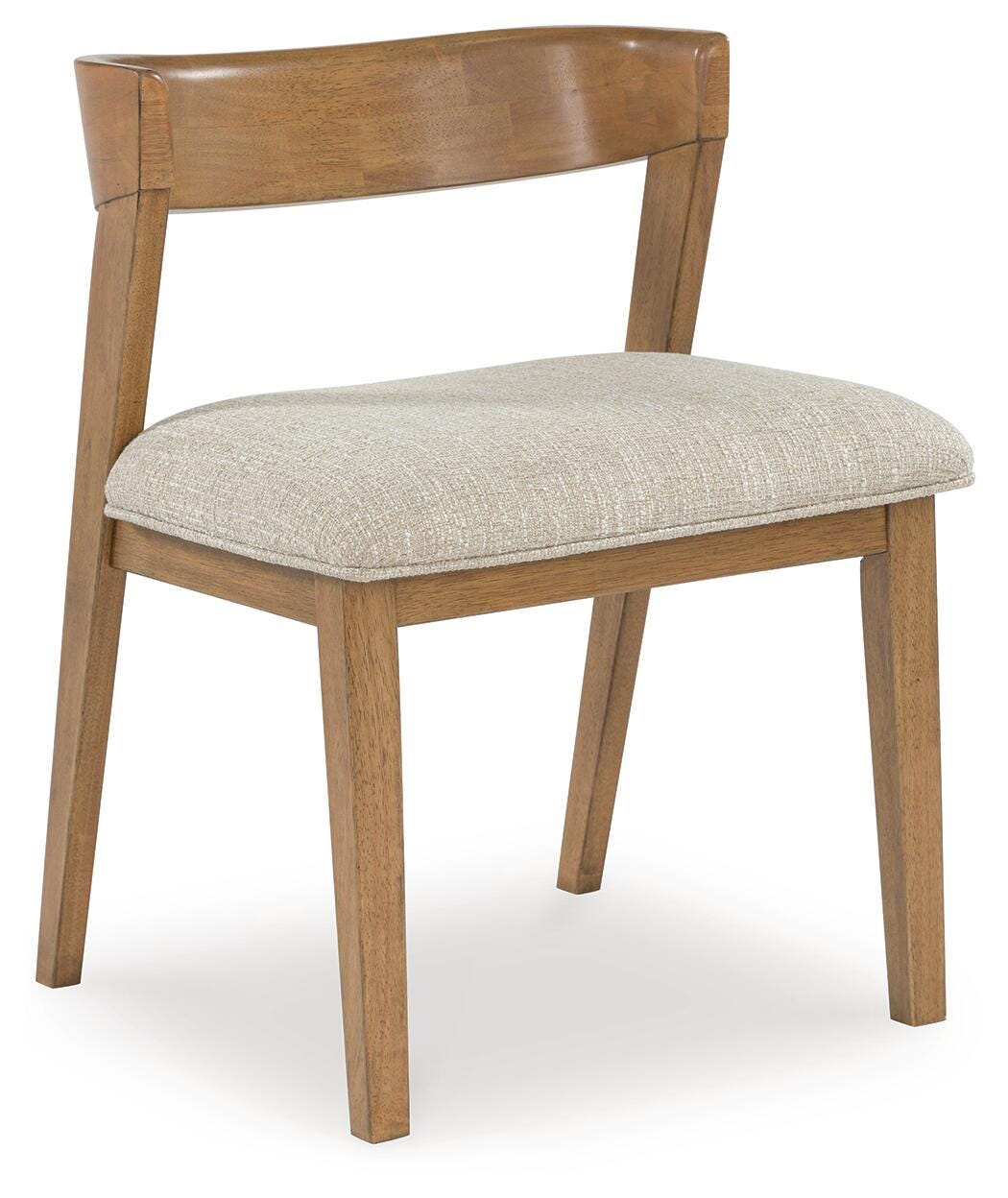 Mesa de Comedor y 6 Sillas Kristiland Café Claro – vista en ángulo