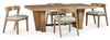 Mesa de Comedor y 4 Sillas Kristiland