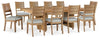 Mesa de Comedor y 10 Sillas Kristiland