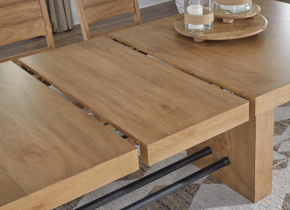 Mesa de Comedor y 6 Sillas Kristiland Café Claro – detalle 9