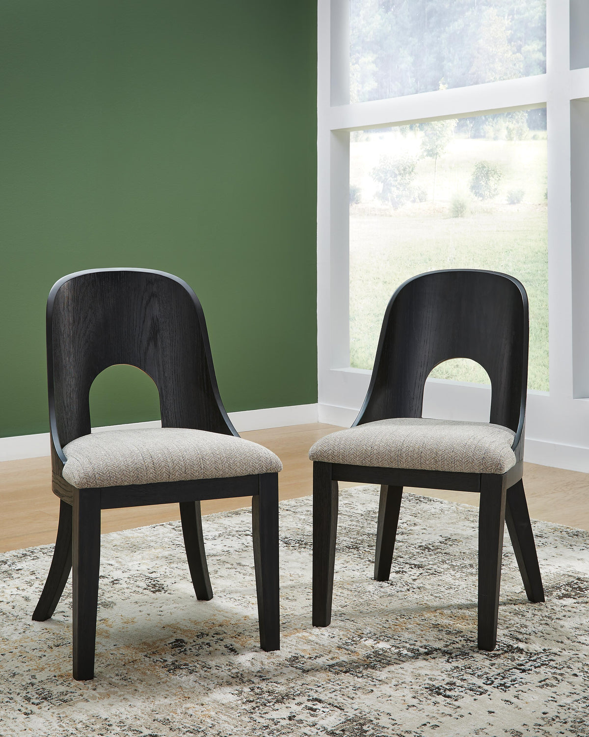 Silla de Comedor Rowanbeck Gris/Negro – detalle 5