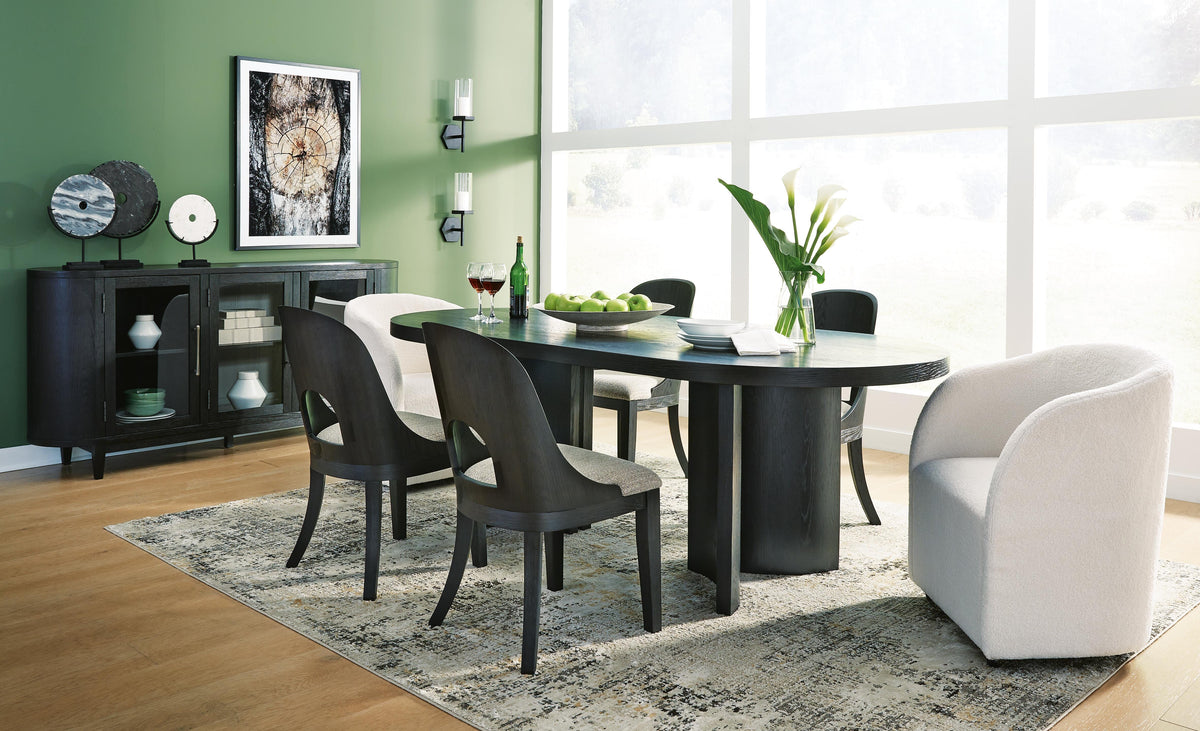 Silla de Comedor Rowanbeck Gris/Negro – detalle 7