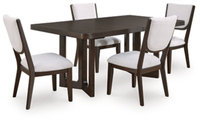 Mesa de Comedor Extensible y 4 Sillas Breckington