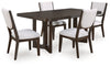 Mesa de Comedor Extensible y 4 Sillas Breckington