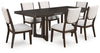 Mesa de Comedor Extensible y 6 Sillas Breckington