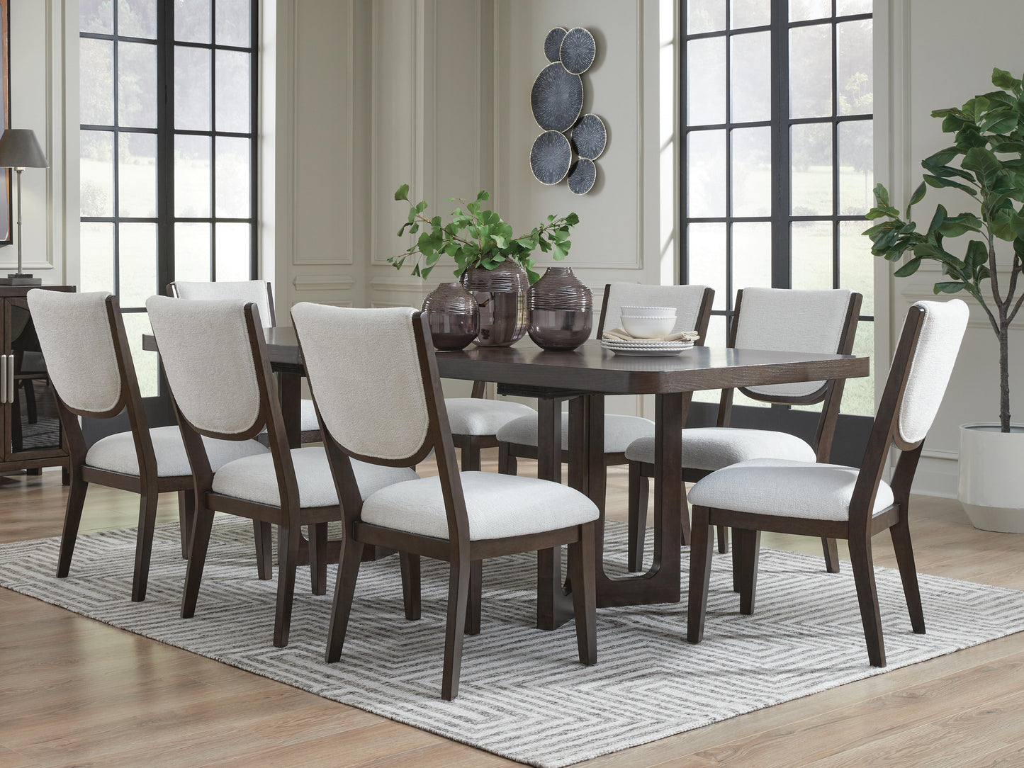 Mesa de Comedor Extensible y 8 Sillas Breckington