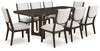 Mesa de Comedor Extensible y 8 Sillas Breckington