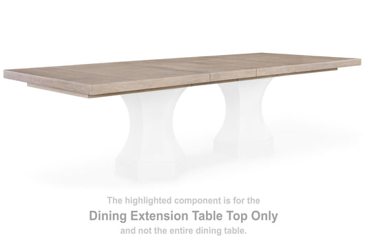 Tapa de Mesa de Comedor Extensible Jorlaina – vista frontal