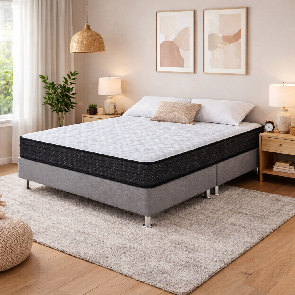 Combo Colchón Limited Edition Ultra Firme + Base cama colin gris hielo 2 piezas 140*190
