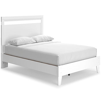 Cama de Panel de Plataforma Full Flannia