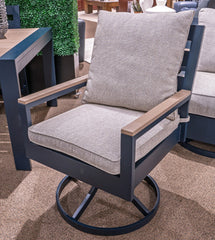 de Exterior Silla Giratoria con Cojín Mabry Shores