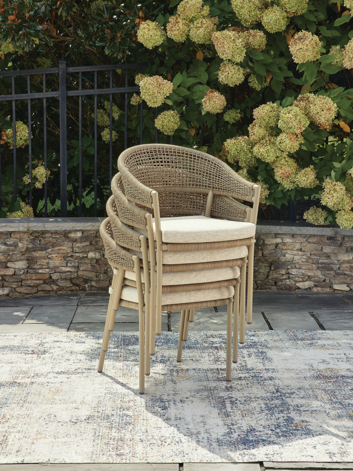Silla con Brazos de Exterior con Cojín Ocean Park – detalle 3