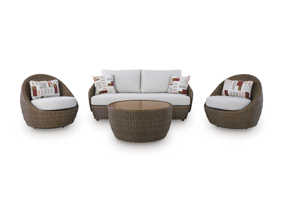 Sofá 2 Puestos/2 Silla Giratorias de Exterior Cardiff Beach – detalle 6