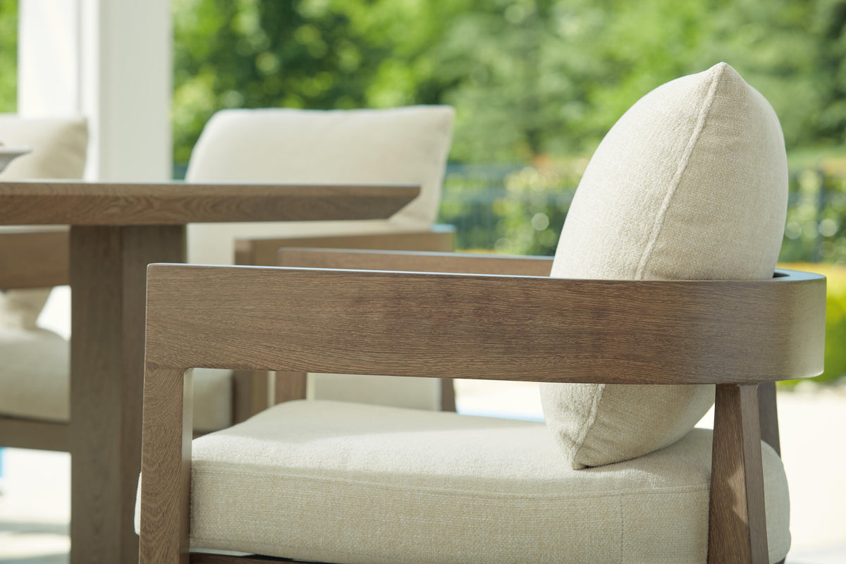 de Exterior de Comedor Silla con Brazos con Cojín Serene Bay – detalle 13