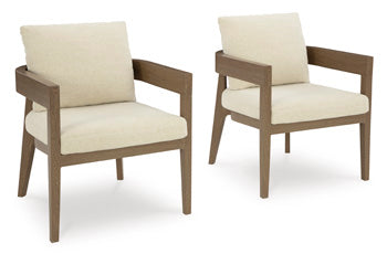 de Exterior de Comedor Silla con Brazos con Cojín Serene Bay
