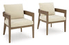 de Exterior de Comedor Silla con Brazos con Cojín Serene Bay