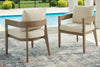 de Exterior de Comedor Silla con Brazos con Cojín Serene Bay