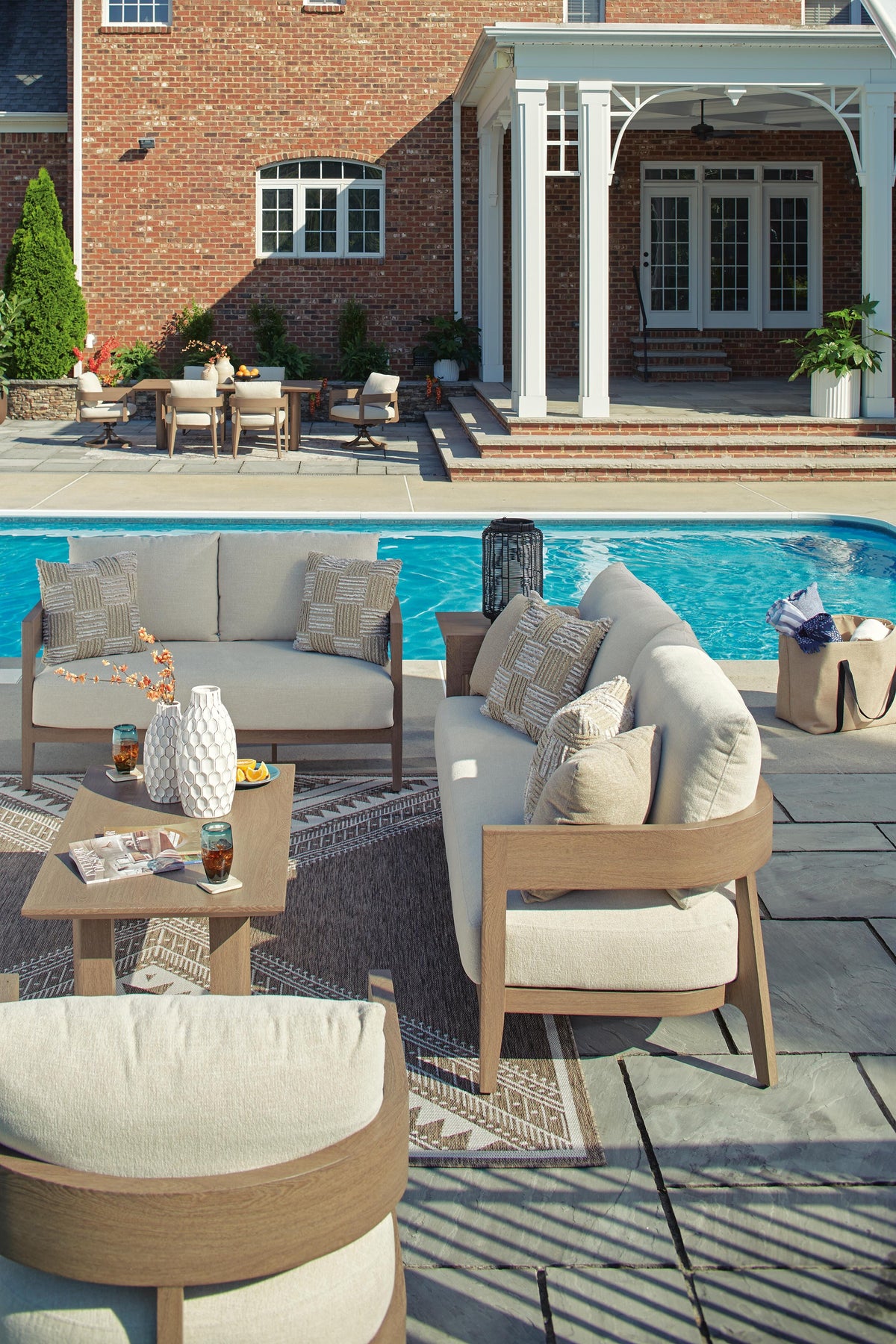 Sofá 2 Puestos de Exterior con Cojín Serene Bay – detalle 8