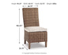 de Exterior Silla Lateral con Cojín Beachcroft