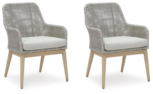 Silla de Comedor Exterior con Brazos Seton Creek (2 Unidades) – vista frontal