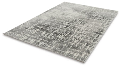 Tapete Grande Gris Oscuro – vista en ángulo